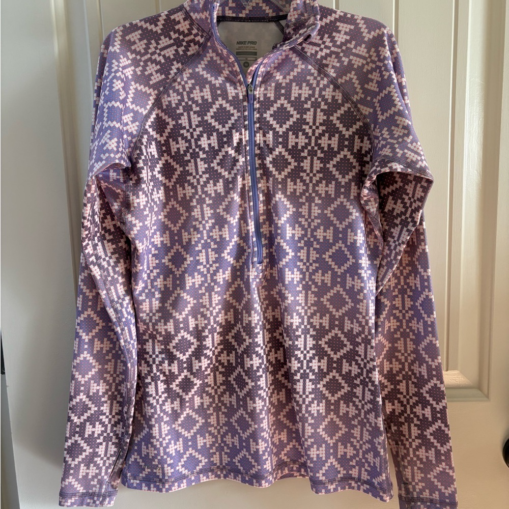 Nike Pro Golf Pullover in Variegated Purple, Medium
